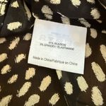 Tory Burch Veta Silk Dot Print Blouse Black Ivory Size Photo 8