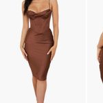 House Of CB Myrna Corset Dress Satin Midi Photo 6