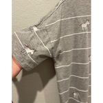 ASOS Unicorn Striped White Grey Short Sleeve Blouse Photo 4