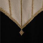 St. John Evening 90’s Black & Cream w/Gold Bead Striped Mock Pullover Sweater Sz 10 Photo 2