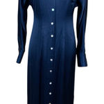 Madewell  Shirt Dress 0 Navy Button Front Minimalist Chic Classic NWT Photo 0