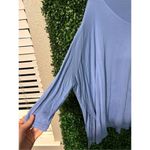 Free People  Beach Blue Oversized Tee Sz XS/S Photo 4