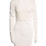 Mija Ribbed Mini Dress by GAUGE81 white size small long sleeve Photo 9