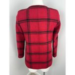 Claudie Peirlot Red Black Wool Blend Plaid Coat 4 Photo 3