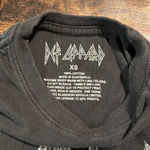 Def Leppard  xs faded black t shirt band T Photo 3