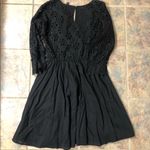 Simply Vera [ wang] NWT medium black eyelet dress Photo 3