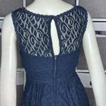 B Darlin Navy Blue Lace Short Fit And Flare Dress Size 3/4 Photo 6