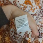 Stella Tweed  Size Medium M Blouse Paisley Sheer Light Weight Top Boho Photo 9