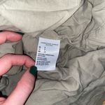 American Eagle army green linen blend paper bag style mini skirt Photo 3