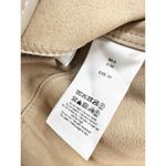 Ganni Fossil Brown Leather Snap Front Shirt Size 34 NWT Photo 4