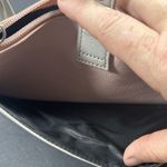 Guess Pink Gray Wristlet Wallet Rhinestone Bow Zip Clutch Card Holder Organizer Photo 7