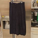 Barefoot Dreams 💕💕 CozyChic Lite Maxi Knit Skirt ~ Black Large L NWT Photo 5