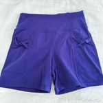 FP Movement Biker Shorts with Twisted Pockets Size Small in Purple Photo 0