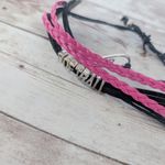 Softball Pink & Black Bracelet Photo 2