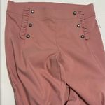 Love‎ Scarlett Straight Leg Cropped Ankle Pants Pull On Dusty Coral Pink 10 Pink Photo 10