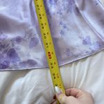 Vintage 90s Y2K Lilac Purple Floral Chemise Lace Womans Large Slip Coquette Photo 6