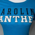 PINK - Victoria's Secret Victoria’s Secret PINK Carolina Panthers NFL Tee XS Blue “My Team” Shirt Photo 1
