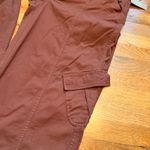 BP  Women’s 31 Brown Cotton Blend Wide Leg Cargo Pants Trousers New Photo 5