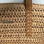 Catherine Malandrino  Natural Woven Tote with Brown Handles Photo 4