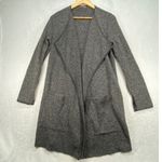 Orsay Cardigan Duster Open Front Knit‎ Gray Long Sleeve Pockets Size L Photo 0