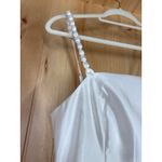 Lulus NWT  Modern Adoration White Satin Backless Lace-Up Maxi Dress Bridal Size S Photo 2