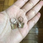 Free People Butterfly Gold Dangle Earrings  Photo 7