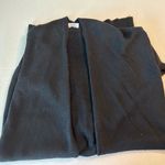 None Black Long Open Cardigan O/S mid-calf length wool blend Photo 6