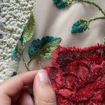 Carmen Marc Valvo  floral embroidered dress Photo 8