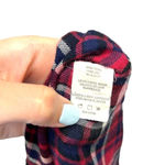 Rails Sleeveless Button Down Plaid Top Red & Navy & Black Size Medium Photo 7