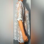 Banana Republic  White Floral Crochet Swim Cover-Up Photo 2