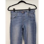 Liverpool Los Angeles Womens Blue Wash High Rise Frayed Hem Skinny Jeans Size 4 Photo 1