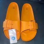 Shade & Shore  Vibrant Orange Slide Sandals 12 Photo 0