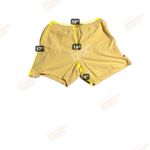 Classic Elements Yellow Stripe Polo Shirt & Shorts Set, Women's XL, Summer Photo 4