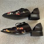 Nine West  Black and Yellow Floral Flats Photo 3