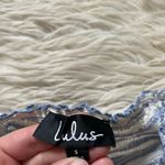 Lulus LULU’S Beachy Days Blue And White Striped Smocked Tube Top Photo 3