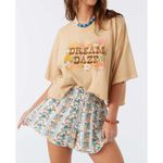 O'Neill  Floral Print Shorts‎ Elastic Waist Casual Summer Beach XXL Photo 1