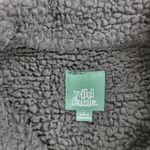 Wild Fable Trucker Jacket Womens L Black Denim Faux Shearling Lined Cropped Photo 1