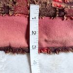 Bohemian Red & Brown Patchwork Shoulder Bag w/ Silver Elephant & Beaded Tassels Photo 12