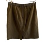 Maeve Anthropologie Olive Black Lace Pencil Skirt Photo 8