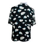 DKNY Floral Print V-Neck Elbow Sleeve L Photo 2
