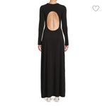 We Wore What Open Back Maxi Dress Elegant Black Long Sleeve midi Photo 1