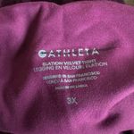 Athleta NWOT  Elation Velvet Tight 3X Century Yoga Studio Plush Burgundy Photo 3