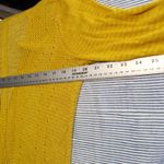 Alfani $78 Petite Medium Mustard Yellow Open Knit Linen Blend Boho Cardigan Photo 9