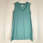 Pact Organic Softspun A-Line TankDress in blue spruce Medium EUC Photo 3