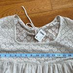 Free People  Bring The Romance Midi Maxi Cotton Dress Neutral Sz XS oversized Photo 12