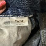 AMO denim twist in girl crush skinny distressed ankle jeans fits like a 31 or 12 Blue Photo 4