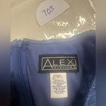 Alex Evenings  Sequin Scallop Trim Sheath Dress Size 12 Wedding Guest Mother Photo 4