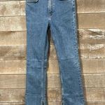 UTERQUE baby flare with slit jeans size 24 Blue Photo 0
