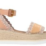 See By Chloe  Tan Espadrille Platform Sandals Photo 0