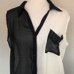 Buffalo White & Black Tie Top Photo 3